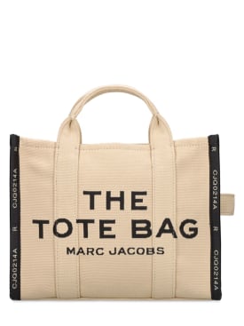 Marc Jacobs: The Medium Tote棉质提花托特包 - Warm Sand - women_0 | Luisa Via Roma