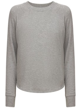 Splits59: Warm up fleece sweatshirt - Grey - women_0 | Luisa Via Roma