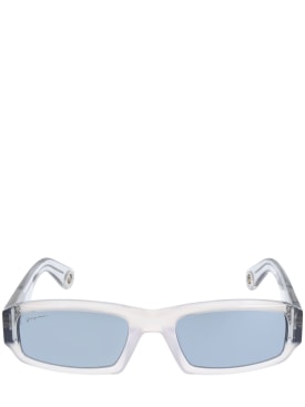 Jacquemus: Lunettes de soleil Les lunettes Altu - Grey/Mirror - men_0 | Luisa Via Roma