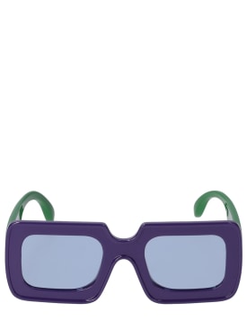 The Animals Observatory: Gafas de poliéster reciclado con logo - Púrpura/Verde - kids-girls_0 | Luisa Via Roma