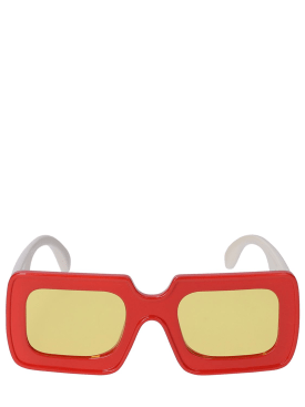 The Animals Observatory: Logo print recycled poly sunglasses - Red/White - kids-boys_0 | Luisa Via Roma