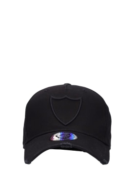 HTC Los Angeles: Embroidered logo cotton baseball cap - Black - men_0 | Luisa Via Roma