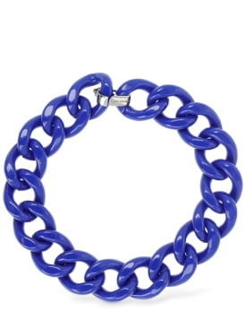 Isabel Marant: Collar de cadena chunky - Azul - women_0 | Luisa Via Roma