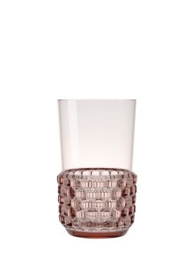 Kartell: Set of 4 long drink glasses - Pink - ecraft_0 | Luisa Via Roma