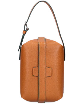 Valextra: New Tric Trac grained leather bag - Havana - women_0 | Luisa Via Roma