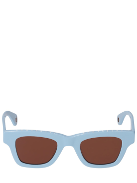Jacquemus: Lunettes de soleil Les lunettes Nocio - Bleu/Marron - men_0 | Luisa Via Roma