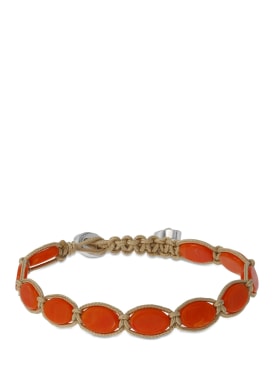 Isabel Marant: Sweets chain bracelet - Orange/Beige - women_0 | Luisa Via Roma