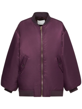The Frankie Shop: Astra nylon bomber jacket - Purple - women_0 | Luisa Via Roma