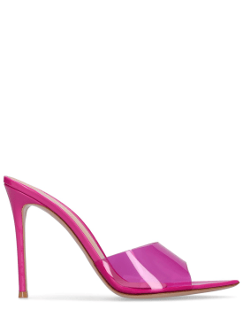 Gianvito Rossi: Zapatos mules Elle de PVC 105mm - Fucsia - women_0 | Luisa Via Roma