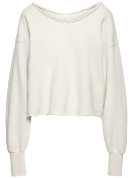 Les Tien: Sweatshirt mit Rollkragen - Weiß - women_0 | Luisa Via Roma