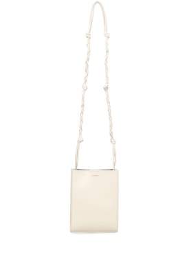 Jil Sander: Small Tangle soft Napa shoulder bag - White - women_0 | Luisa Via Roma
