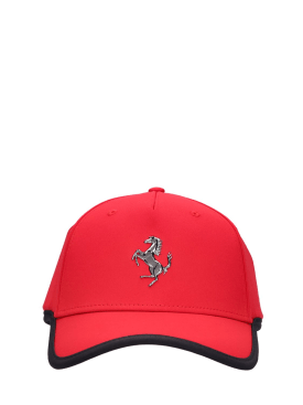 Ferrari: Cappello baseball con logo - Rosso - men_0 | Luisa Via Roma