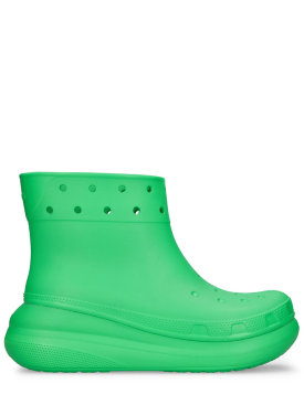 Crocs: Stivali da pioggia Classic Crush - Verde - women_0 | Luisa Via Roma