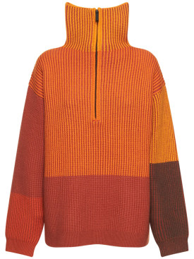 Nagnata: Hinterland拉链开合针织毛衣 - 橙色 - women_0 | Luisa Via Roma