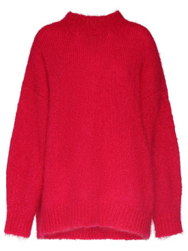 Isabel Marant: Idol mohair blend knit sweater - Fuchsia - women_0 | Luisa Via Roma