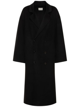 Loulou Studio: Borneo wool & cashmere coat - Black - women_0 | Luisa Via Roma