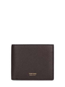 Tom Ford: Soft grain leather wallet - Chocolate - men_0 | Luisa Via Roma