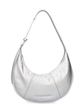 Simon Miller: Mini Dough leather shoulder bag - Silver - women_0 | Luisa Via Roma
