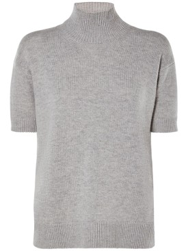 'S Max Mara: Paola wool blend turtleneck sweater - Grey - women_0 | Luisa Via Roma