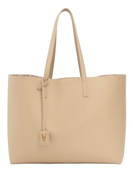 Versace: Leather tote bag - Sand - women_0 | Luisa Via Roma