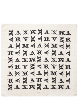 Max Mara: Carre90 silk foulard - Maxmaragram - women_0 | Luisa Via Roma