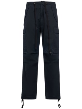Tom Ford: Enzyme cotton twill cargo pants - Navy - men_0 | Luisa Via Roma