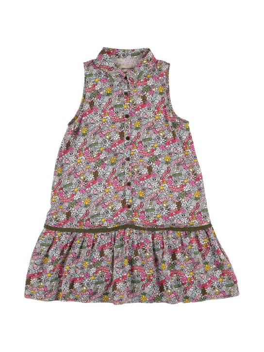 Zadig&Voltaire: 印花粘胶纤维无袖连衣裙 - 多色 - kids-girls_0 | Luisa Via Roma