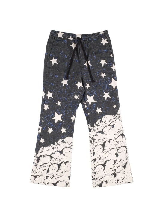 Amiri: HOSE AUS BAUMWOLLE MIT DRUCK - Schwarz/Weiß - kids-boys_0 | Luisa Via Roma