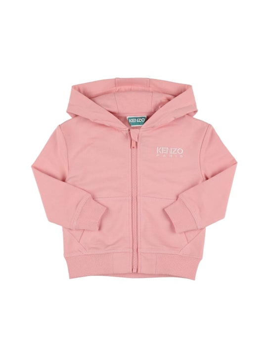 Felpa kenzo zip cappuccio sale