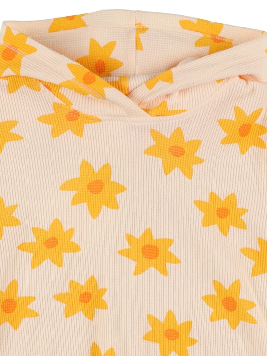 Tiny Cottons: Printed Pima cotton sweatshirt hoodie - Multicolor - kids-girls_1 | Luisa Via Roma
