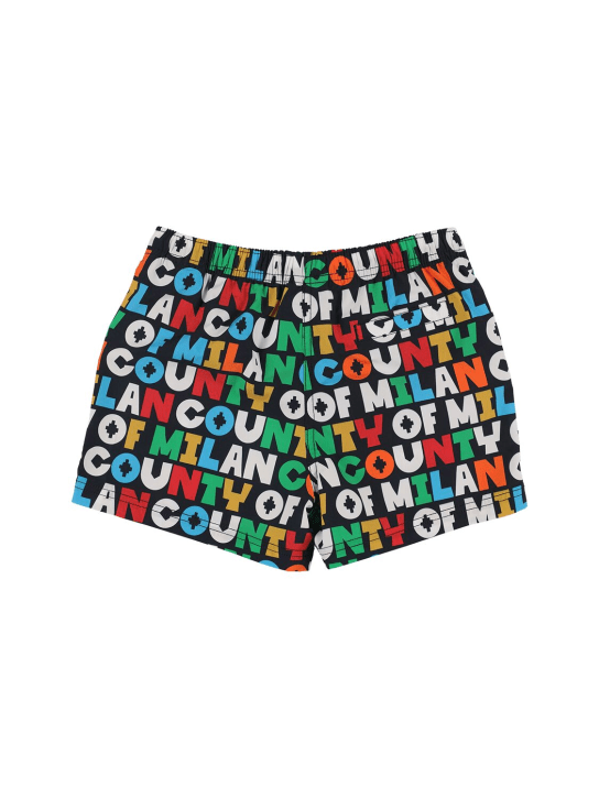 Marcelo Burlon County Of Milan: Wings ナイロン水着 - マルチカラー - kids-boys_1 | Luisa Via Roma