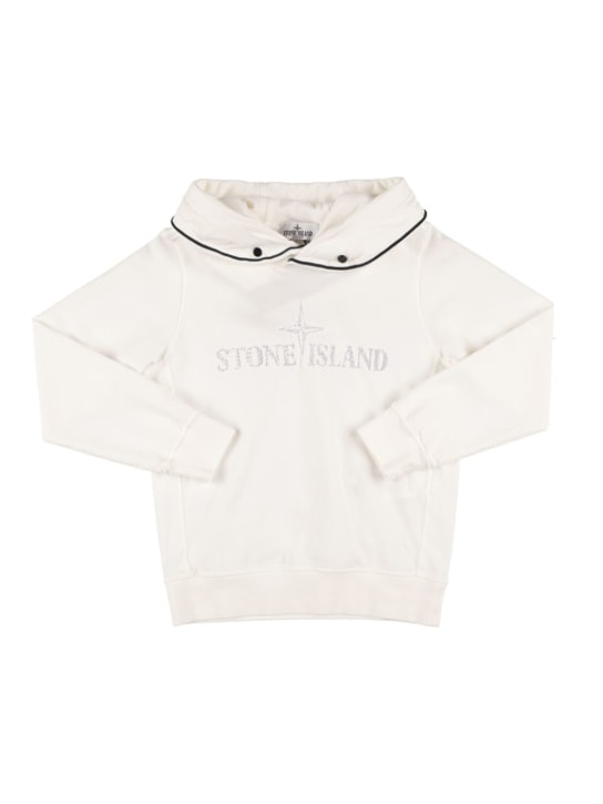 Stone island cheap hoodie white