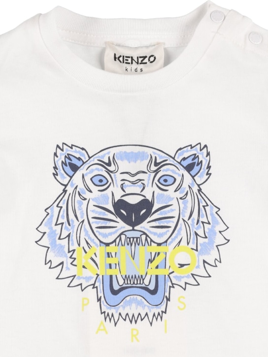 Kenzo Kids: 老虎印花有机棉T恤 - kids-boys_1 | Luisa Via Roma