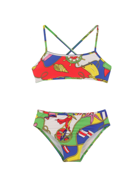 tarief Postbode Hoop van Moschino - Printed tech bikini set - Multicolor | Luisaviaroma