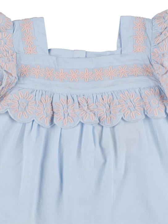 Stella McCartney Kids: OBERTEIL AUS BIO-BAUMWOLLE - Hellblau - kids-girls_1 | Luisa Via Roma