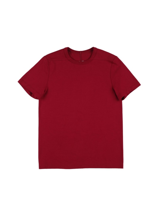 Rick Owens: T-Shirt aus Baumwolljersey - Rot - kids-girls_0 | Luisa Via Roma