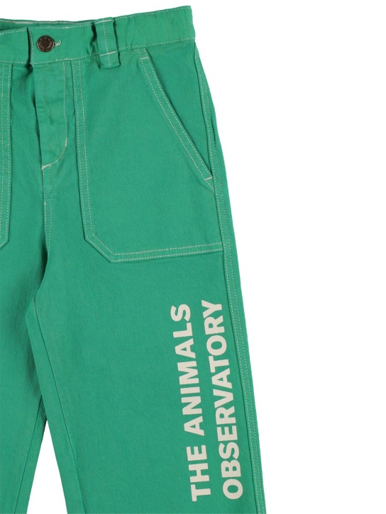 The Animals Observatory: Häkelhose aus recycelter Baumwollmischung - Grün - kids-girls_1 | Luisa Via Roma