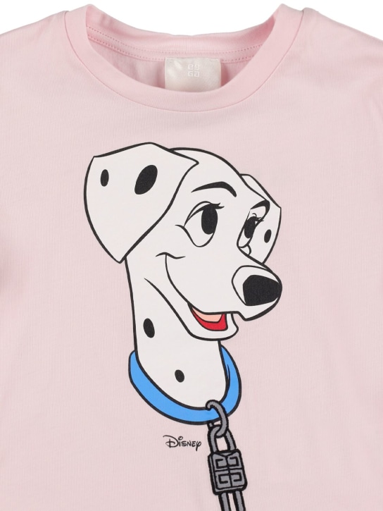 Givenchy: Disney printed cotton jersey t-shirt - Pink - kids-girls_1 | Luisa Via Roma
