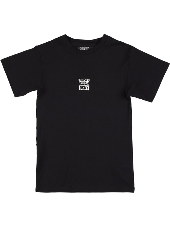 DKNY: Looney Tunes コットンTシャツ - ブラック - kids-girls_1 | Luisa Via Roma