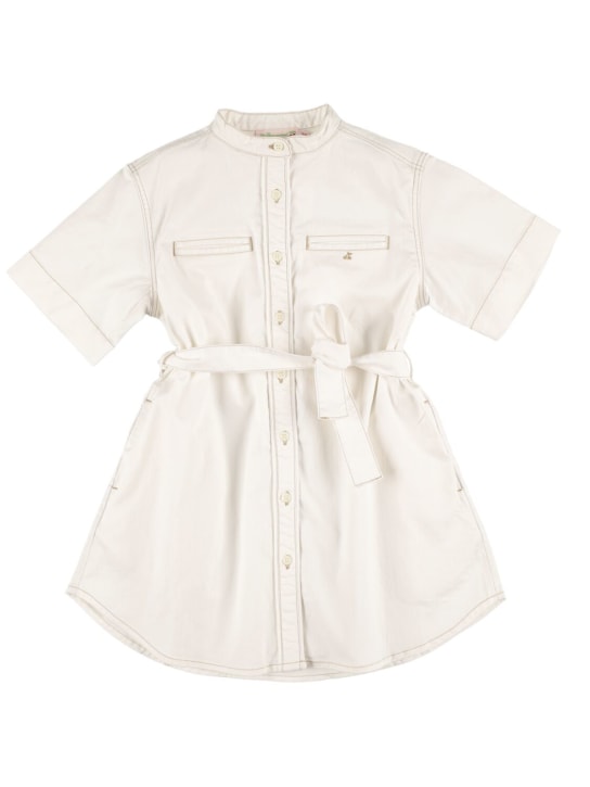 Stretch cotton denim dress - Bonpoint - Girls | Luisaviaroma