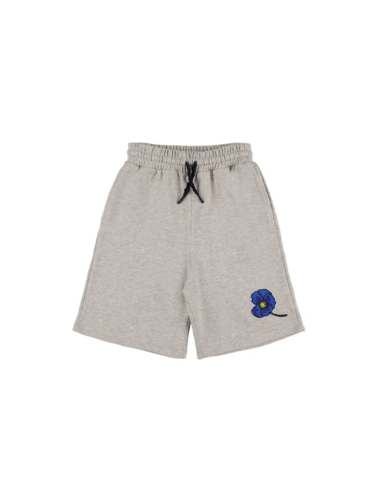 Kenzo Kids: Cotton sweat shorts - kids-girls_0 | Luisa Via Roma