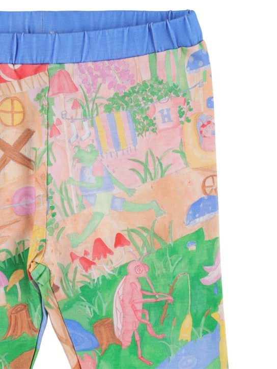 Helmstedt: All over print cotton jersey leggings - Multicolor - kids-girls_1 | Luisa Via Roma