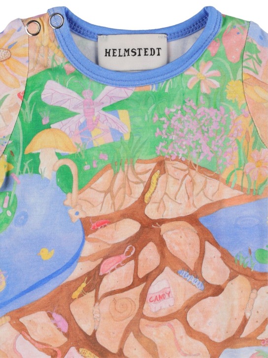 Helmstedt: Body in jersey di cotone stampato - Multicolore - kids-girls_1 | Luisa Via Roma