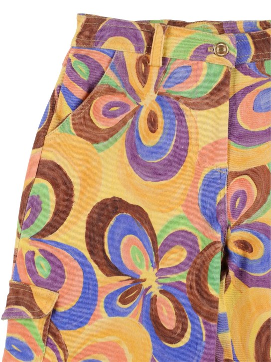 Helmstedt: All over print cotton canvas pants - Multicolor - kids-girls_1 | Luisa Via Roma