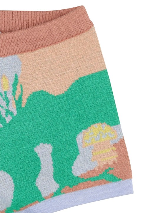 Helmstedt: Viscose blend jacquard knit shorts - Multicolor - kids-girls_1 | Luisa Via Roma