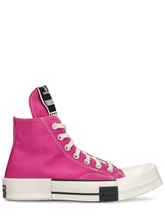 DRKSHDW x Converse: Converse Turbodrk high sneakers - Hot Pink - men_0 | Luisa Via Roma
