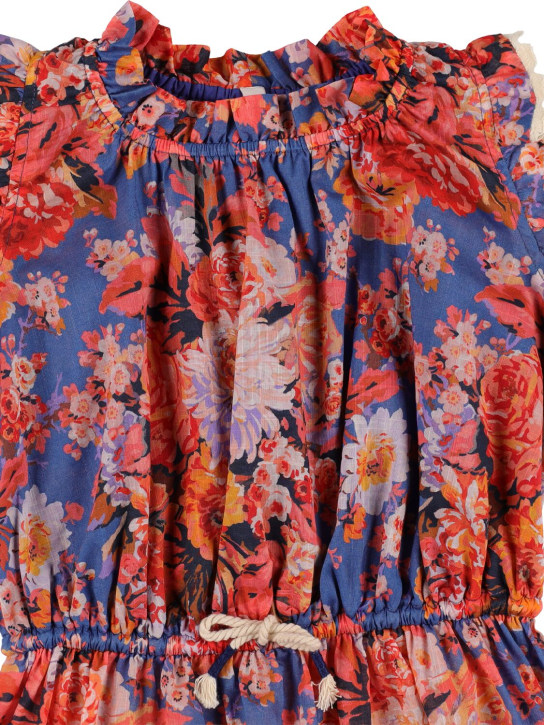 Zimmermann: Printed cotton dress - Multicolor - kids-girls_1 | Luisa Via Roma