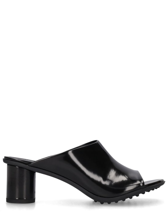Bottega Veneta: Zapatos mules de piel 50mm - Negro - women_0 | Luisa Via Roma