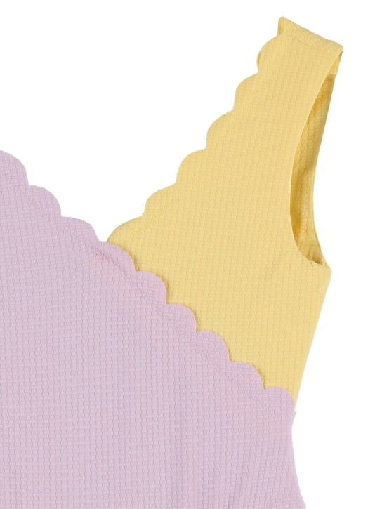 Marysia: Bañador entero - Púrpura/Amarillo - kids-girls_1 | Luisa Via Roma