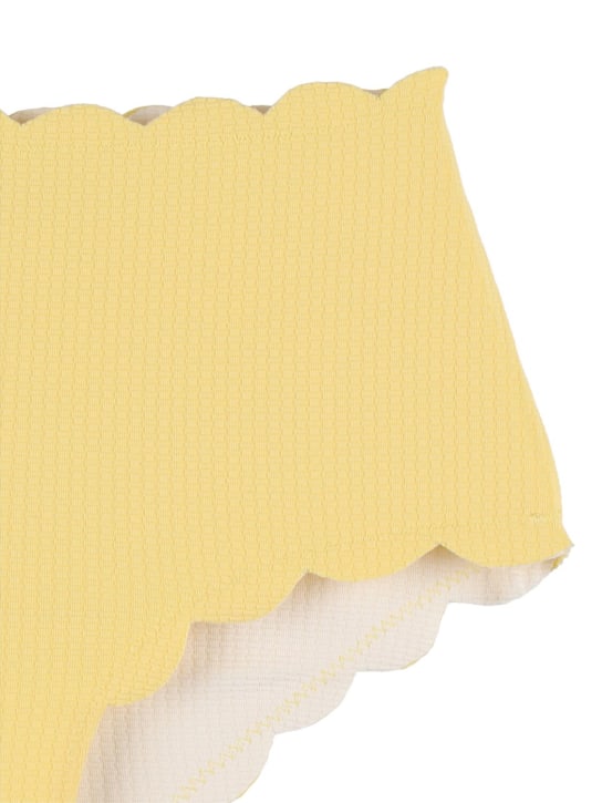 Marysia: Bumby Palm Springs比基尼泳裤 - 白色/黄色 - kids-girls_1 | Luisa Via Roma